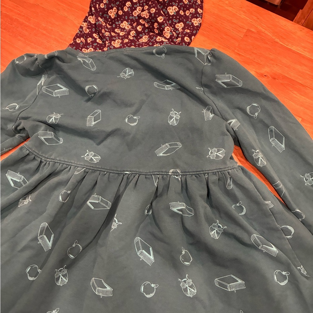 Matilda Jane Teal Dress with Floral Hood - Picture 6 of 8